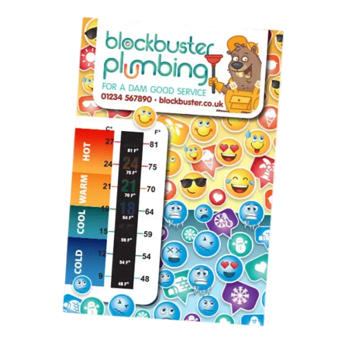 Promotional Large Temperature Gauge Cards for giveaways