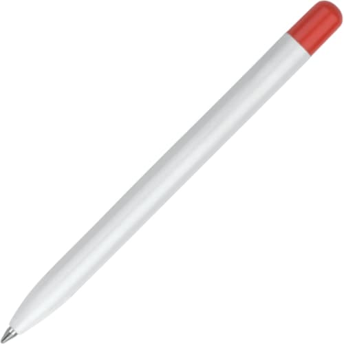 Promotional Challenger 1 Mini Pen in White/Red from Total Merchandise