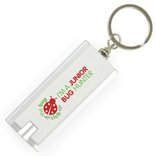 Portland Torch Keyring in White