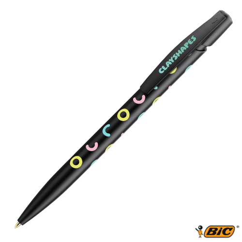 Printed BiC Media Clic Ballpens in Mix & Match Colours from Total Merchandise