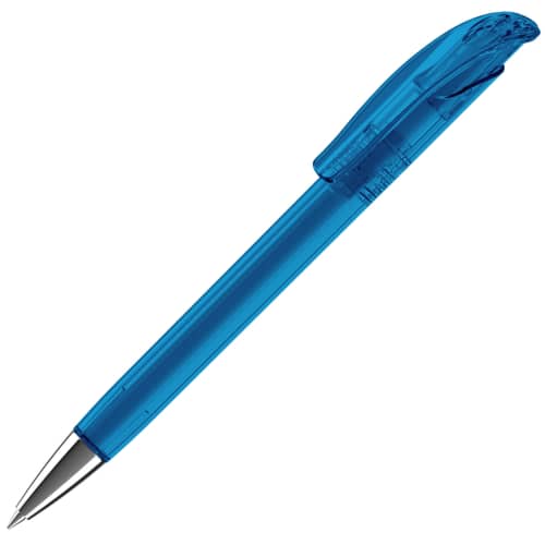 Promotional Senator Challenger XL Clear Pens in Cyan by Total Merchandise