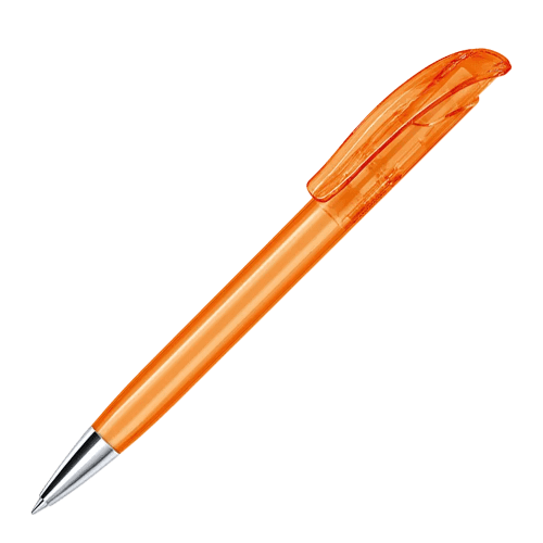 Corporate Branded Senator Challenger XL Clear Pens in Orange by Total Merchandise