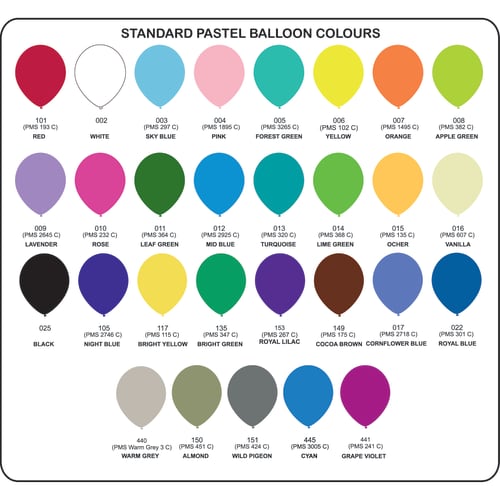 Promotional 12 Inch Balloons in a Range of Colours from Total Merchandise