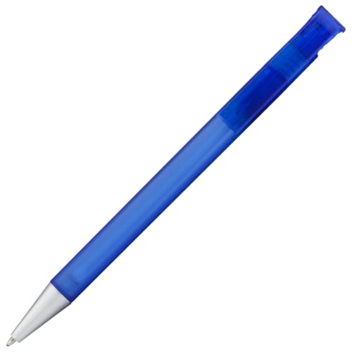 Custom Printed Calico Arctic Frost Ballpen in Blue with your Company Logo from Total Merchandise