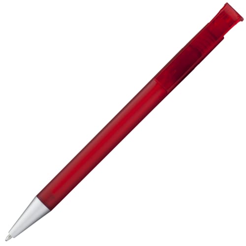 Corporate Branded Calico Arctic Frost Ballpen in Frosted Red from Total Merchandise