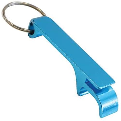 Custom Branded Talon Bottle Opener Keyring in Turquoise from Total Merchandise