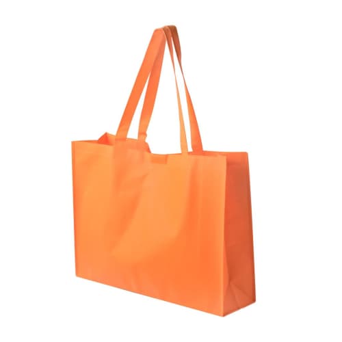 Promotional Big Shopper Bags in Orange Printed with your Logo from Total Merchandise