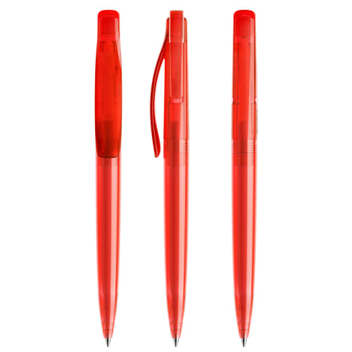 Prodir DS2 Ballpen in Transparent Red