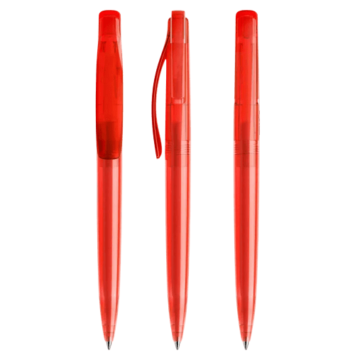 Prodir DS2 Ballpen in Transparent Red