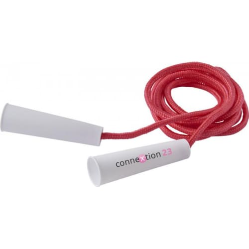 Custom Branded Skipping Ropes in red from Total Merchandise