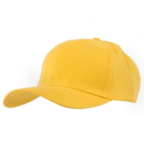 3D Embroidered Caps in Yellow