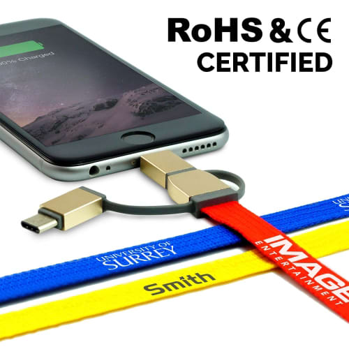 Branded 3 in 1 Charging Leads for Business Gifts