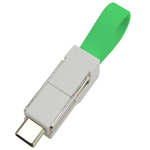 3 in 1 Mini Charging Cables in Green