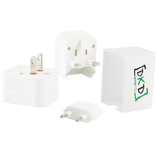 Custom travel adaptors for holiday campaigns