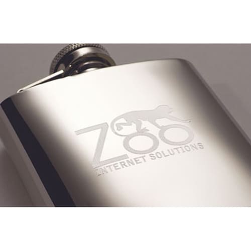 Express Engraved Stainless Steel Mini Hip Flasks from Total Merchandise