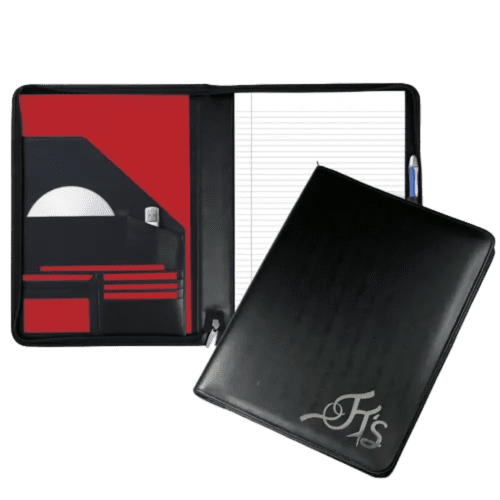 Malvern A4 Leather Zipped Conference Folders