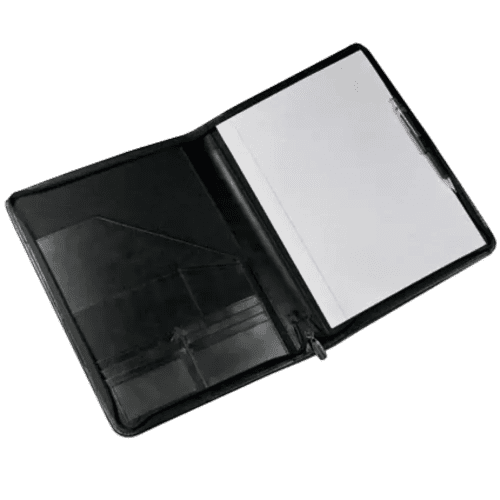 Malvern A4 Leather Zipped Conference Folders
