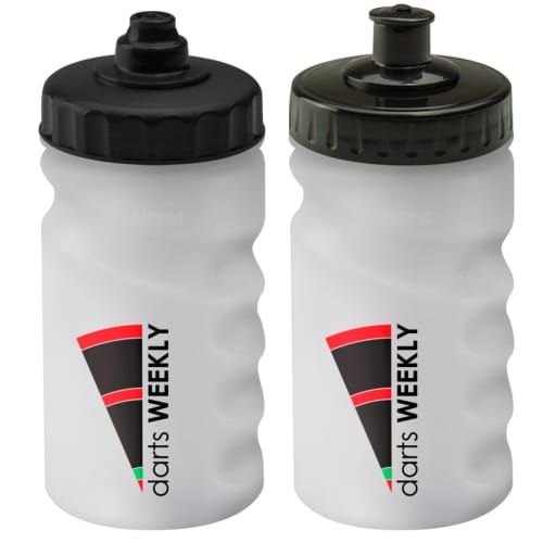 Finger Grip Sports Bottles 300ml in Translucent/Black