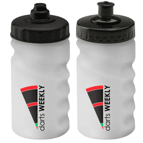 Finger Grip Sports Bottles 300ml in Translucent/Black
