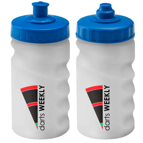 Finger Grip Sports Bottles 300ml in Translucent/Light Blue