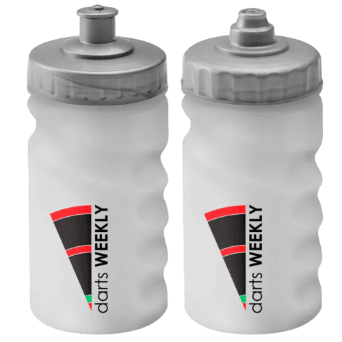 Finger Grip Sports Bottles 300ml in Translucent/Silver