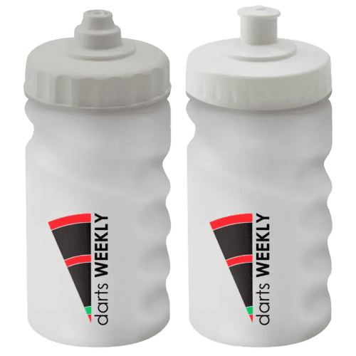 Finger Grip Sports Bottles 300ml in Translucent/White