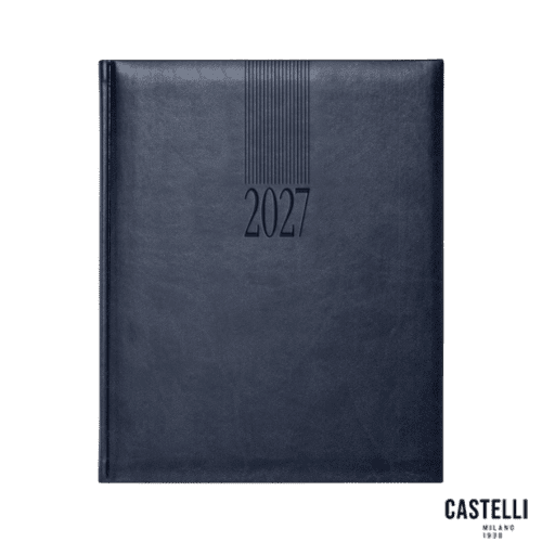 Tucson Cream Quarto Weekly Diary in Navy