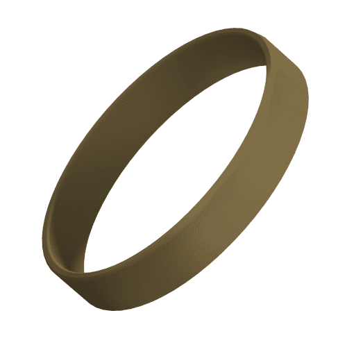 Printed Silicone Wristbands in Gold 871