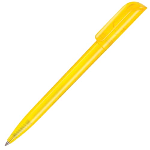 UK Branded Alaska Diamond Ballpen in Translucent Yellow from Total Merchandise