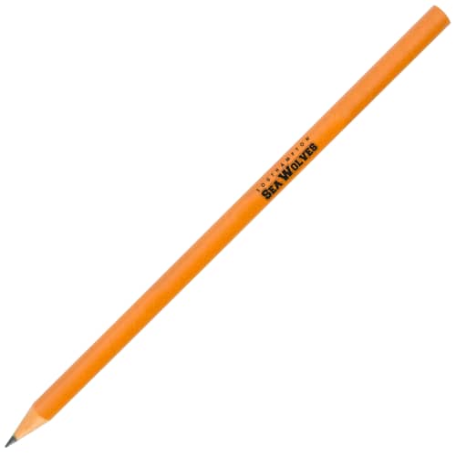 Promotional Recycled Pencil in Orange Printed with a Logo by Total Merchandise