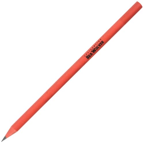 Custom Branded Recycled Pencils in Red Printed with a Logo by Total Merchandise