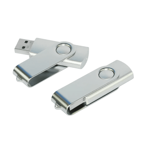 High Speed USB 3.0 Flashdrive Twist in Silver