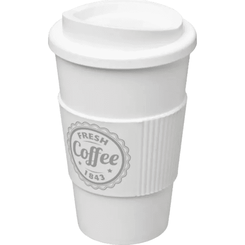 Americano Mugs with Grip in White