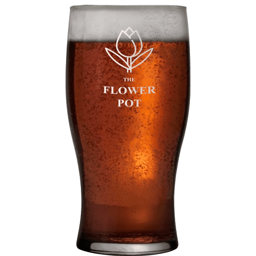 Tulip Pint Glass in Clear