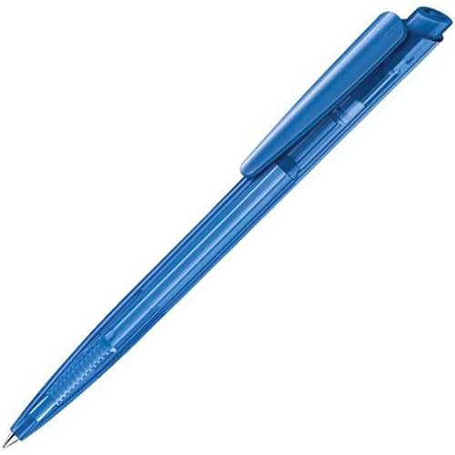 Custom Branded Dart Clear Ballpen in Full Blue from Total Merchandise