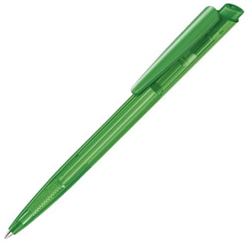 Logo Printed Dart Clear Ballpen in Vivid Green from Total Merchandise