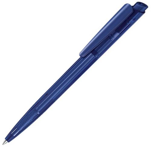 Promotional Dart Clear Ballpen in Dark Blue from Total Merchandise