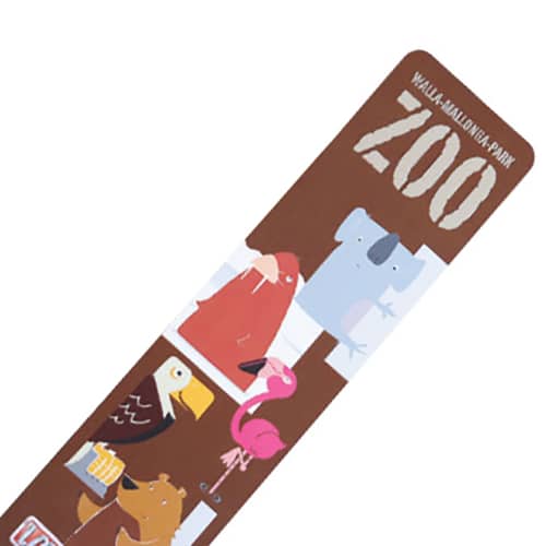 Rounded corner branded bookmarks printed with your design from Total Merchandise