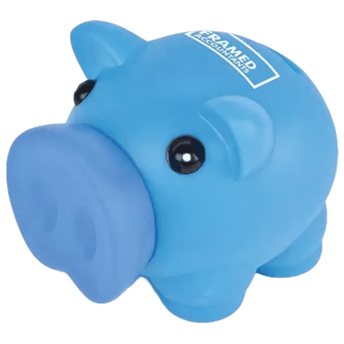 Promotional Petit Plastic Piggy Banks for Campaign Gifts