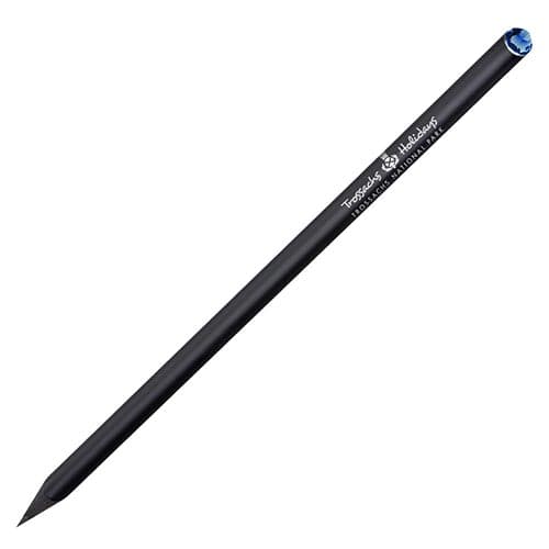 Custom Printed Crystal Tipped Eco Pencils in Black/Blue from Total Merchandise