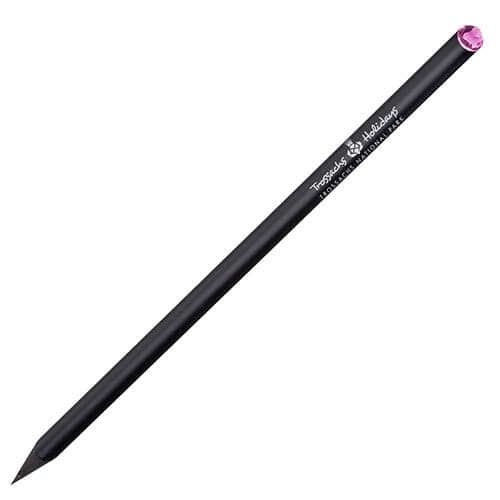 Custom Printed Eco-friendly Pencils with Pink Crystal Tip from Total Merchandise