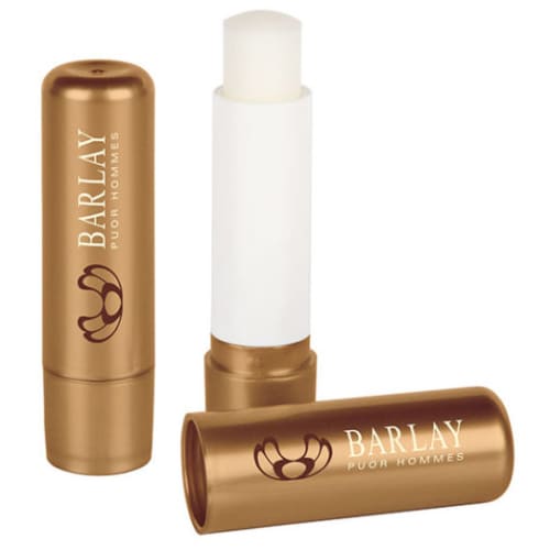 Custom Branded Planty Lip Balm Stick in Polished Metallic Copper with Logo from Total Merchandise