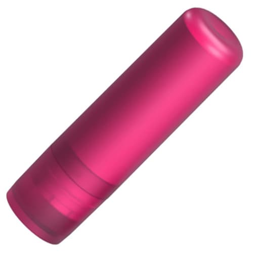 Promotional Vanilla Lip Balm Stick in Frosted Pink from Total Merchandise