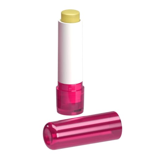 Vanilla Lip Balm Stick in Transparent Pink