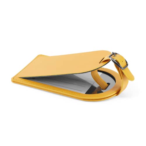 Large Belluno Luggage Tag in Yellow