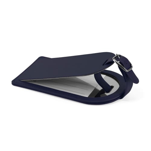 Large Belluno Luggage Tag in Navy Blue