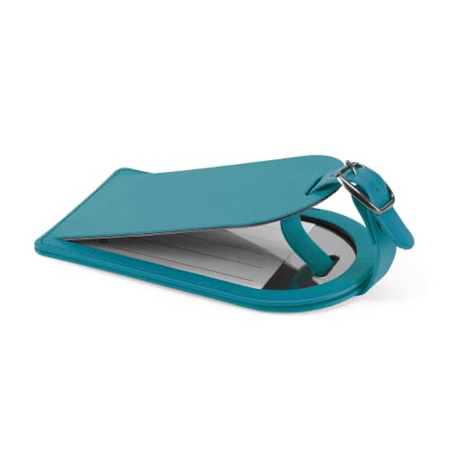 Large Belluno Luggage Tag in Turquoise