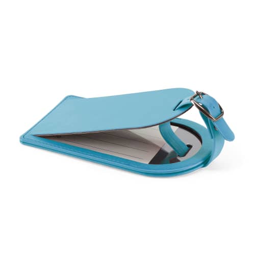 Large Belluno Luggage Tag in Sky Blue