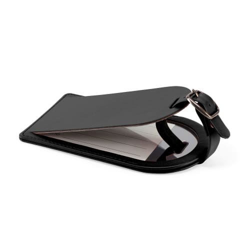 Large Belluno Luggage Tag in Black