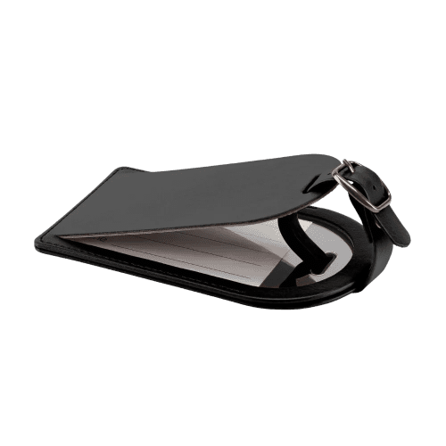 Large Belluno Luggage Tag in Black